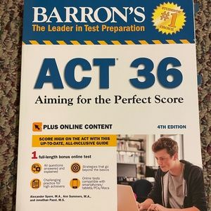 ACT 36 Aiming for the Perfect Score, 4th Edition - Barron's